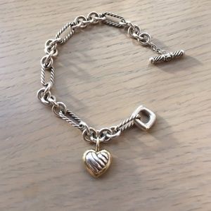 David Yurman Sculpted Cable Heart Bracelet